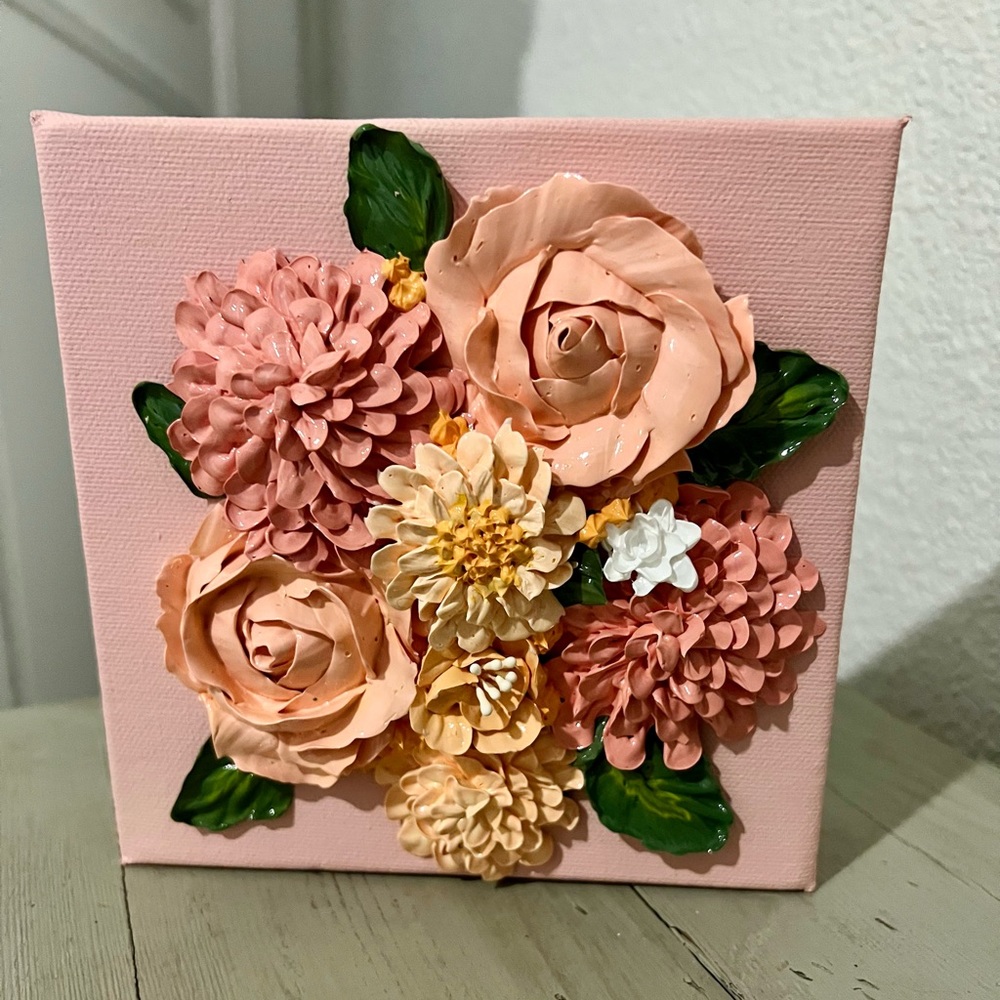 3D floral painting